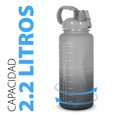 thumbnail image 3 of Botella de agua Onof  BAP-2.2L 2.2 Litros Termo de agua Gris con Marcador de Tiempo, 3 of 6