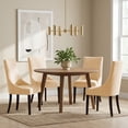thumbnail image 2 of DONGPAI Stretch Wingback Dining Chair Cover Side Chair Slipcover, Velvet Accent Chair Cover with Arms, Protector Seat Cover for Dining Living Room Home, 1 Pack, Beige, 2 of 8