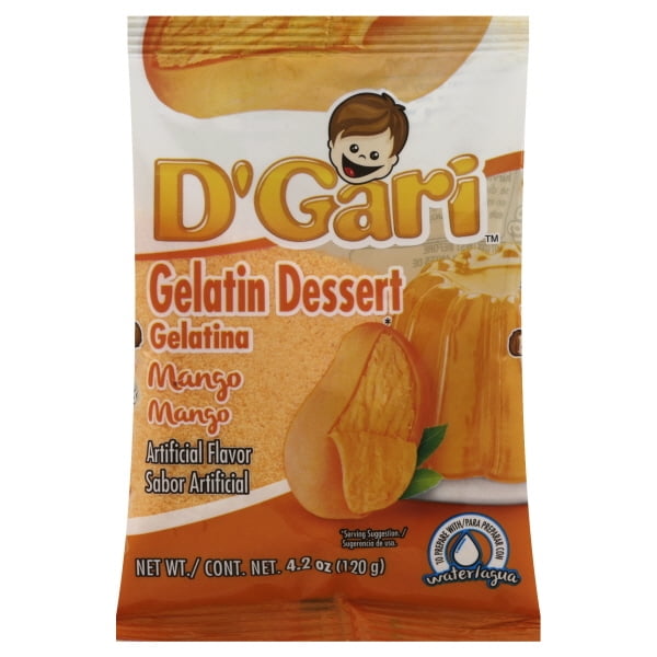 D'Gari Mango Gelatin Dessert, 4.2 oz