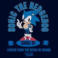 thumbnail image 2 of Mens Sonic the Hedgehog Faster Than the Speed of Sound Lightweight Hoodie, 2 of 4