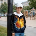 thumbnail image 2 of Xoenoiee Pickleball Water Fire Print Hoodies for Teen Boys Active Pullover Fleece Full Zip Sweatshirts Outfits Casual Sport Shirt with Kids Clothing Hooded Jumper with Pocket, XL, 2 of 7