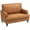 Brown, variant on HOMCOM Modern Accent Chair, Upholstered Armchair with Turned Legs, Brown