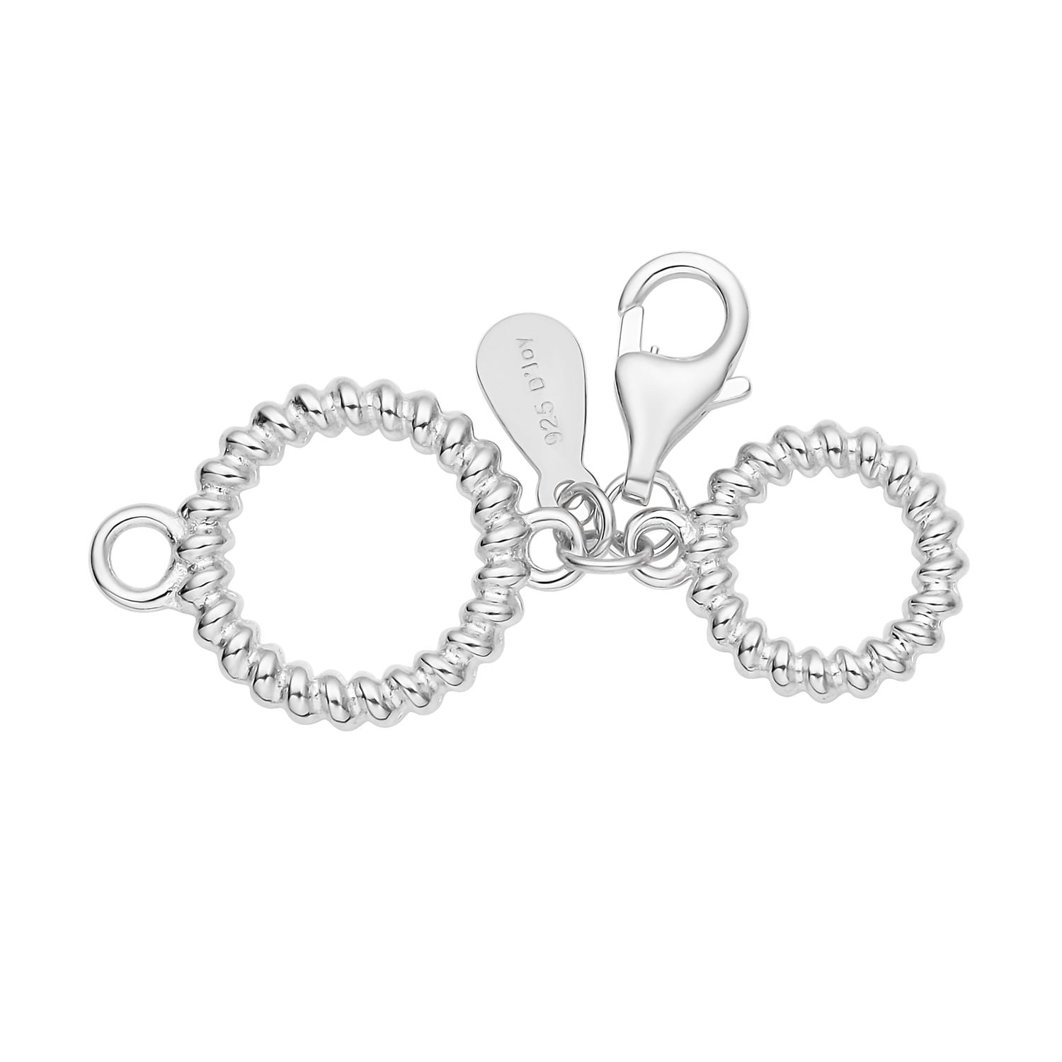 Shop LC 925 Sterling Silver 9mm Lobster Lock with Round Pattern for