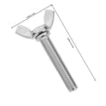 thumbnail image 2 of OULII 10Ud Tornillos De Con Inoxidable Plata Para En Máquinas, 2 of 8