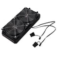 thumbnail image 4 of Aluminum 240mm 10 Pipe Water Cooling Cooled Row Heat Exchanger Radiator with Fan for CPU PC Water Cooling System, 4 of 7