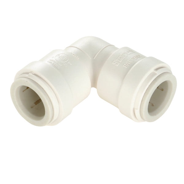 AquaLock Raccord d'Eau Douce 013517-10 Coupleur; Coude à Union de 90 Degrés; avec Monomère d'Éthylène, Propylène, Diène, EPDM, Joint Torique; Plastique Thermique Haute Performance en Polysulfone; Blanc Cassé; Simple