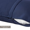 thumbnail image 3 of Sunbrella 20 in. Square Outdoor Throw Pillow (2-Pack) - Canvas Navy, 3 of 6