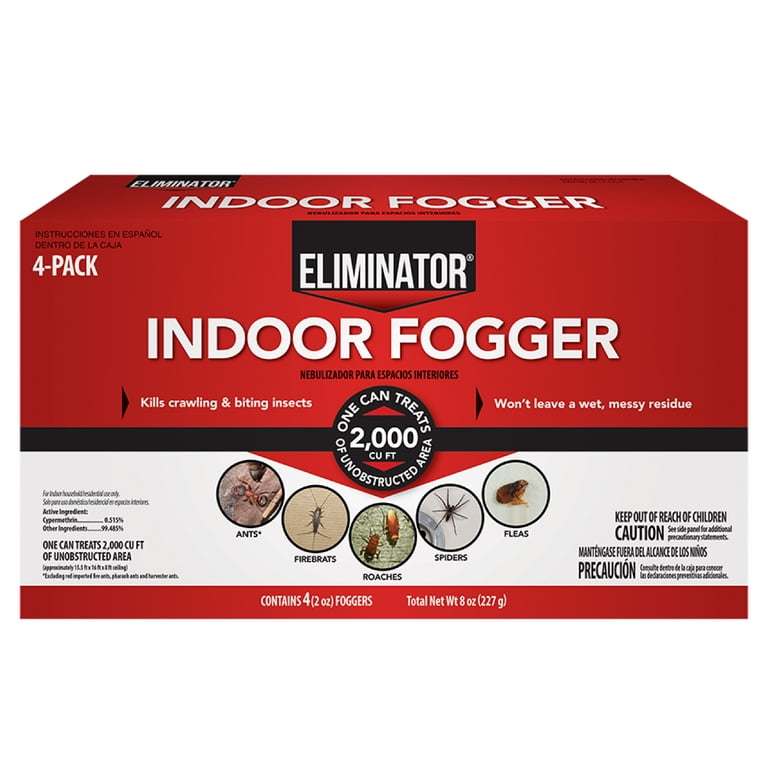Eliminator Indoor Fogger, 4 Count Multi-Insect photo 1