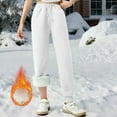 thumbnail image 5 of XQYLOS Girls Fleec𝖾 Lined Sweatpants 3-14Y Sherp𝖺 Thermal Joggers Winter Warm Pants Cozy Loung𝖾 Track Pants for Kids Elastic Waist Active Fleec𝖾-Lined Leggings Cold Weather Comfort, 5 of 6