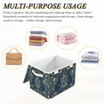 thumbnail image 6 of Yayeee Collapsible Cube Storage Bin with Lid Fabric Closet Decorative Basket with Handles, Shadowy Forest Pattern, 6 of 7