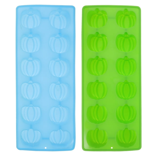 Miangastore 2pcs Mini Pumpkin Silicone Mold Cake Molds Halloween Easy Release Jelly Molds