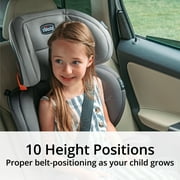 Chicco KidFit ClearTex Plus 2-in-1 Belt Positioning Booster Car Seat - Shadow (Black), New