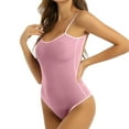 thumbnail image 2 of Traje de Uniforme Body Gibobby de malla sin espalda 1 pieza para mujer Cuello halter con cordones picardías transparente Lencería rosa XXL, 2 of 4
