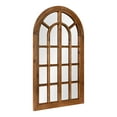thumbnail image 1 of Kate and Laurel Boldmere Traditional Windowpane Accent Mirror, 22 x 38, Rustic Brown, Rustic Farmhouse-Inspired Home Decor, 1 of 6
