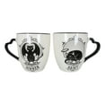 thumbnail image 3 of Set Of 2 Wicca Witching Hour Angel Saint Or Sinner Devil Cats Porcelain Mugs, 3 of 9