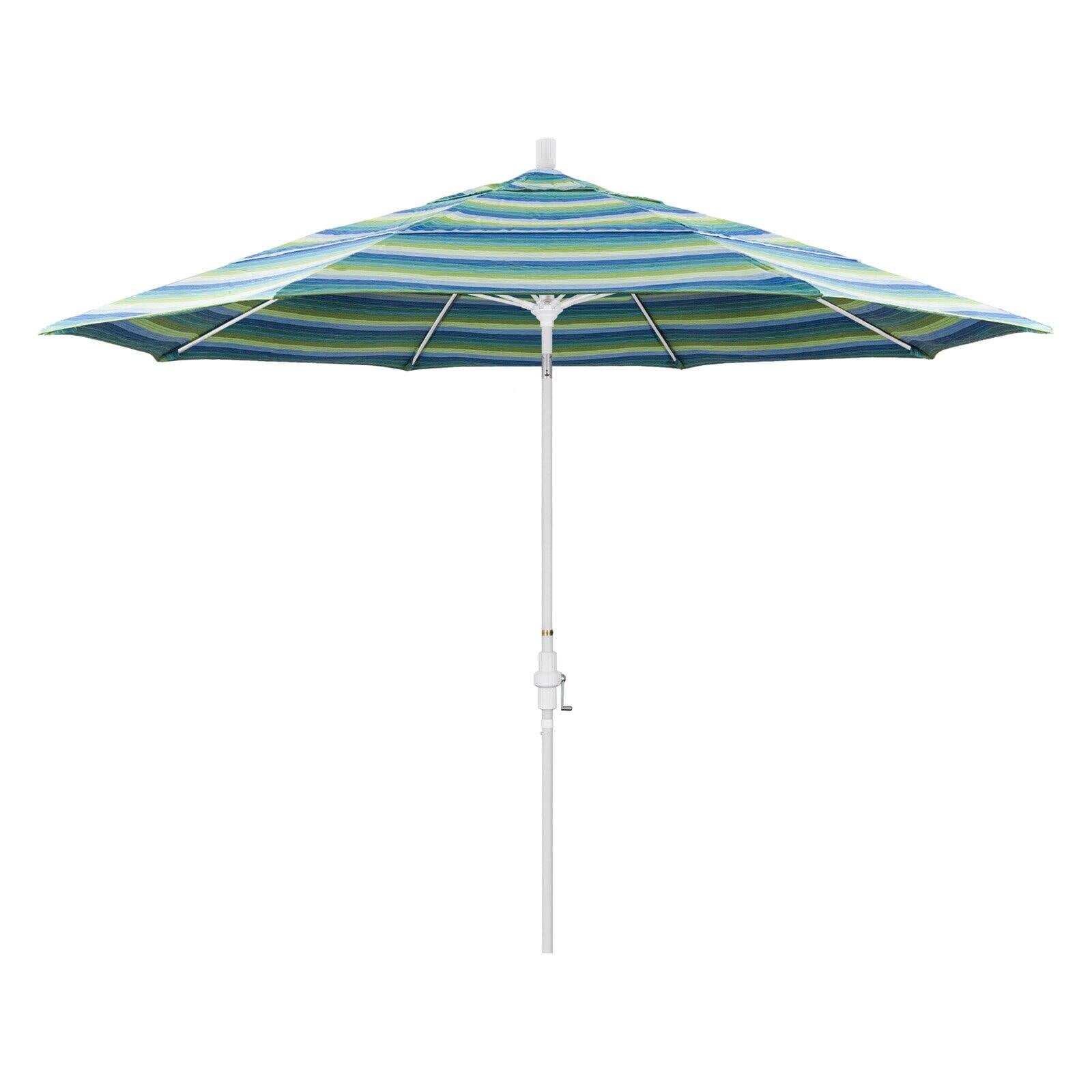 California Umbrella 11 ft. Fiberglass Double Vent Sunbrella Tilt Market