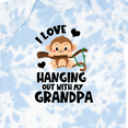 thumbnail image 4 of Inktastic Monkey I Love Hanging out with My Grandpa Boys or Girls Baby Bodysuit, 4 of 5