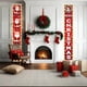 thumbnail image 5 of Cortina Navideña con Versos | Cubierta Impermeable de Poliéster con Luces Led | Decoración Personalizable En Rojo y Dorado | Pancarta Festiva de 30 X 180 Cm para Navidad, Primavera, Festivales y Boda, 5 of 6