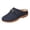 Blue, variant on Closed Toe Orthopedic Mule Slip On Flat Casual Shoes with Metal Buckle for Summer Walking Platform Slides