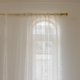 thumbnail image 4 of Xiao Hua Cortinas elegantes transparentes - 1 cortina blanca transparente para sala de estar, 150cm*214cm - Cortinas de encaje para ventana, cortinas transparentes que filtran la luz,, 4 of 5