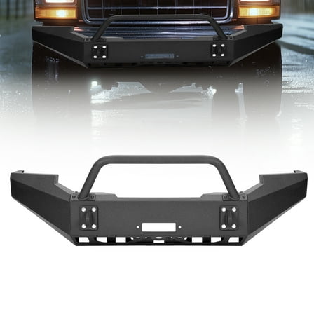 Kojem Front Bumper Assembly For 1999-2004 Ford F250 F350 Super Duty w/Winch Plate