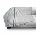 thumbnail image 3 of Winter Soft Flannel Fleece Blanket, Hand Drawn Abstract Tree with Snowflakes for Leaves Soft Colored Image Seasonal, Cozy Plush for Indoor and Outdoor Use, 50" x 70", Blue Grey White, by Ambesonne, 3 of 6