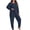 Navy, variant on POROPL Pajamas for Women Plus Size,Long Sleeve Tops and Jogger Pants Sleepwear Loungewear Size XL-5X