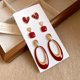 thumbnail image 4 of 3 Pairs Of Women's Earrings Silvers Needle Earring Set Women's Thick And Lightweight Earrings Women's Jewelry Gift, 4 of 6