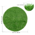 thumbnail image 5 of Raindrops 1Pack Round Artificial Grass Mat for Dining Room Tables 19.7x19.7x1in Green, 5 of 8