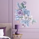 thumbnail image 4 of Pegatina de pared de flores TUNC 3D moradas 30 cm x 90 cm, 4 of 5