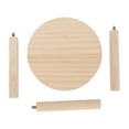 thumbnail image 2 of Plateforme de Jeu pour Hamster, Plateforme Ronde en Bois de Pin pour Hamster Améliorant l'Espace pour Branches Fleuries Rats pour Hamsters, 2 of 8