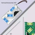 thumbnail image 3 of 3 in 1 Compact Household Magnetic Level Gauge with High Strength Magnets Angle Finder Leveling Aligner Woodworking Tool, 3 of 17