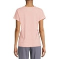 thumbnail image 5 of Time & Tru Women's Slub Crew T-Shirt, 5 of 5
