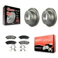 thumbnail image 1 of Transit Auto Rear Coated Disc Brake Rotors and Semi-Metallic Pads Kit for Car Ford F-350 Super Duty F-250 Excursion KGF-101255, 1 of 11