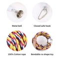 thumbnail image 4 of NVAAV Natural Colorful Bead Parrot Toy Rope Bungee Perch for Small Medium Parrot (43 inch Length), 4 of 6