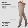 thumbnail image 4 of YooGuoGuo Women Plus Size Oversize Fleece Lined Tights, Winter Warm Fake Translucent Pantyhose Thermal Sheer Thick Leggings, 4 of 8