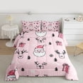 thumbnail image 2 of Feelyou Cartoon Santa Claus 01, Reindeer Snowflake Twin Comforter Sets, Merry Christmas Gift Reversible Bedding Set, Ultra Soft Home Decor,2 Pieces, 2 of 8