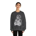 thumbnail image 4 of Skeleton Book Lover Sweatshirt Reading Skeleton Pullover Reader Shirt, 4 of 6