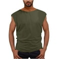 thumbnail image 2 of Mens Big and Tall Tank Tops S-4X Plus Size Sleeveless Crew Neck T Shirts Casual Lightweight Solid Basic Pullover Workout Undershirts Tees, 2 of 3