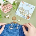 thumbnail image 3 of 24 Pcs Acrylic Pearl Stitch Markers Rhinestone Bee/Heart/Alloy Crochet Marker Charms Removable 304 Stainless Steel Clasps Locking Stitch Marker for DIY, 3 of 6