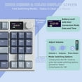thumbnail image 3 of ATTACK SHARK K86 Wireless Mechanical Keyboard 75% with TFT Color Display & Knob Apex Pro TKL, 2.4G/Bluetooth/USB-C Wired RGB Backlit, Hot Swappable, 3 of 12