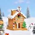thumbnail image 3 of Yuarrent Encantadora de con paisaje de pueblo navideño para decoración mágica Kits de decoración para fiestas Amarillo Pequeño, 3 of 6