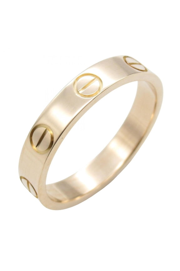 Pre-Owned Cartier Mini Love Ring, 18K Pink Gold, Women's, B4085200 (Good)