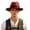 1-Red3895, variant on Mens Feather‑Accent Tyrolean Hat Solid Wide‑Brim Hat Party Festival Hat,Red