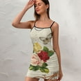 thumbnail image 3 of Ladies Elegant Sling Sleeveless Sexy Dress rose, 3 of 6