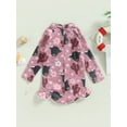 thumbnail image 4 of Bagilaanoe 18M-6T Baby Girl One Piece Swimsuits Kids Zipper Rush Guard Swimshirts Quick Dry Long Sleeve Swim Shirt Toddler Swimwear Bathing Suit Ruffled Beachwear, 4 of 9