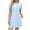 #84 Sky Blue Dress, variant on Rvkxad Summer Dresses for Women Eyelet Flowy Loose Short Sleeve Dress Casual Summer A-Line Crew Neck Dresses Gray