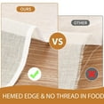 thumbnail image 3 of Tizuqe Pack of 6/8/10 Cheese Cloth Wine Filter Cloth Not Decolorant Cotton Muslins Clot, 3 of 7