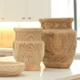 thumbnail image 3 of Jamie Young Co Laguna Coastal Wood Grain Pattern Vase in Natural, 3 of 5