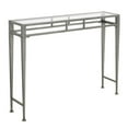 thumbnail image 2 of Pemberly Row Transitional Console Table in Silver Metal Frame, 2 of 5
